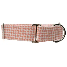 Martingale Collar - Houndstooth Peach