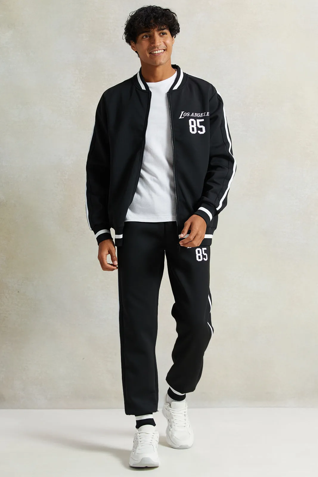 Men Black Basketball Sweatshirt