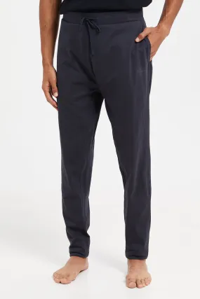 Men Charcoal Cuffed Pyjama Bottom