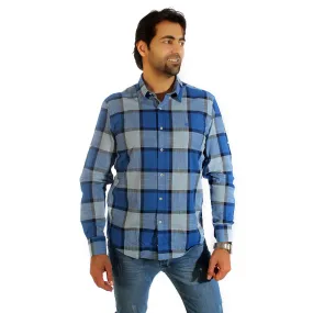 Men shirt- colored karohat  / made in Turkey -3308