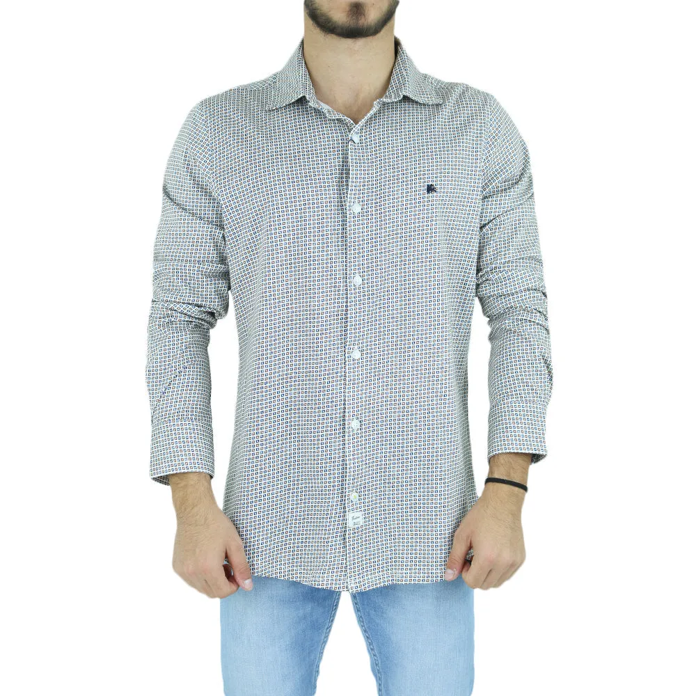 Men's All Over Printed Dress Shirt,Multi