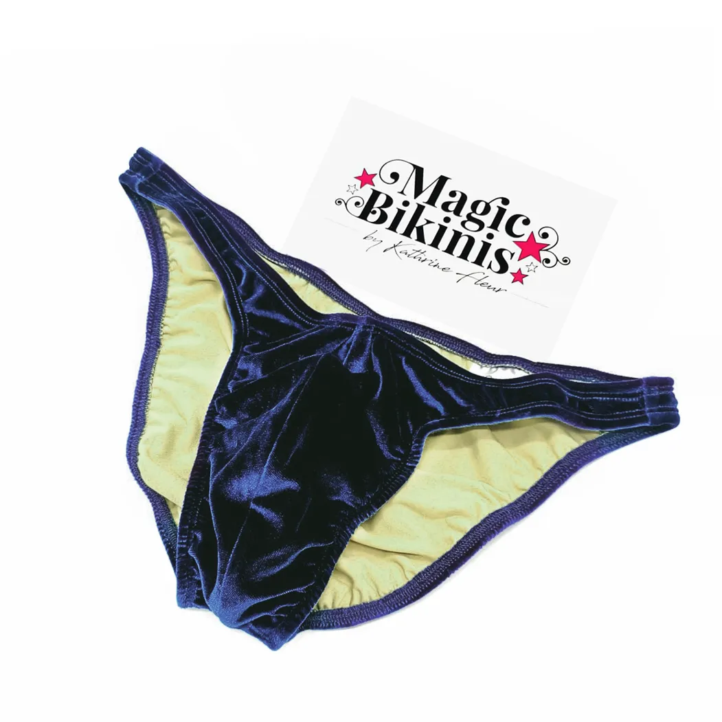 Men's Bodybuilding Posing Trunks, Posing Slip. Bodybuilding Slip - Velvet