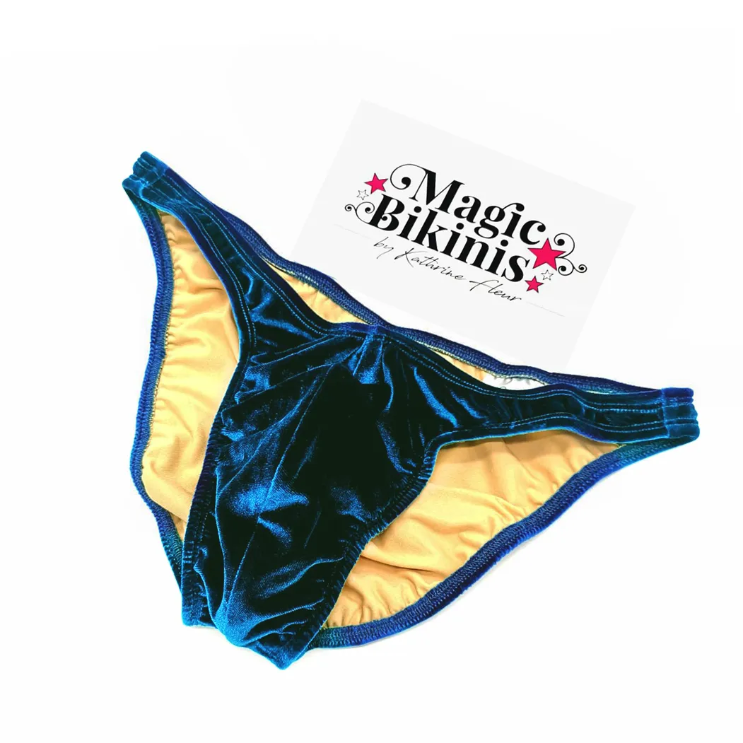 Men's Bodybuilding Posing Trunks, Posing Slip. Bodybuilding Slip - Velvet