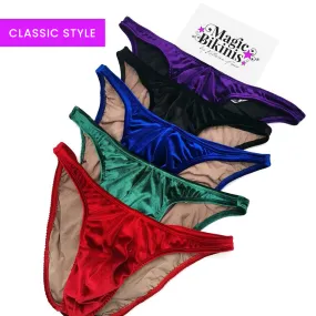 Men's Bodybuilding Posing Trunks, Posing Slip. Bodybuilding Slip - Velvet