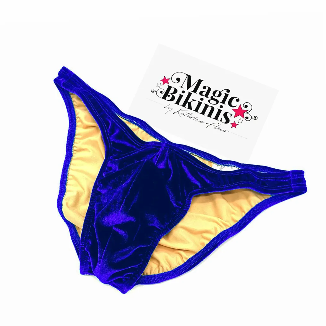 Men's Bodybuilding Posing Trunks, Posing Slip. Bodybuilding Slip - Velvet