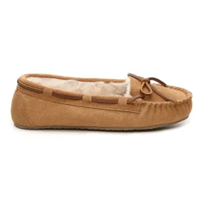 Minnetonka Women's 4011 Cally Slipper Tan Suede