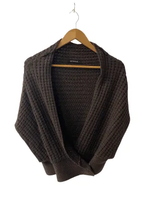 Mirage Cashmere Mix Shrug Brown and Gold Size S/M