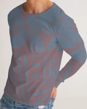 Misty Grape Geometric Men's Long Sleeve Tee