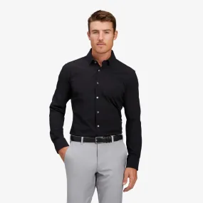 Mizzen Main Leeward Dress Shirt in Solid Black