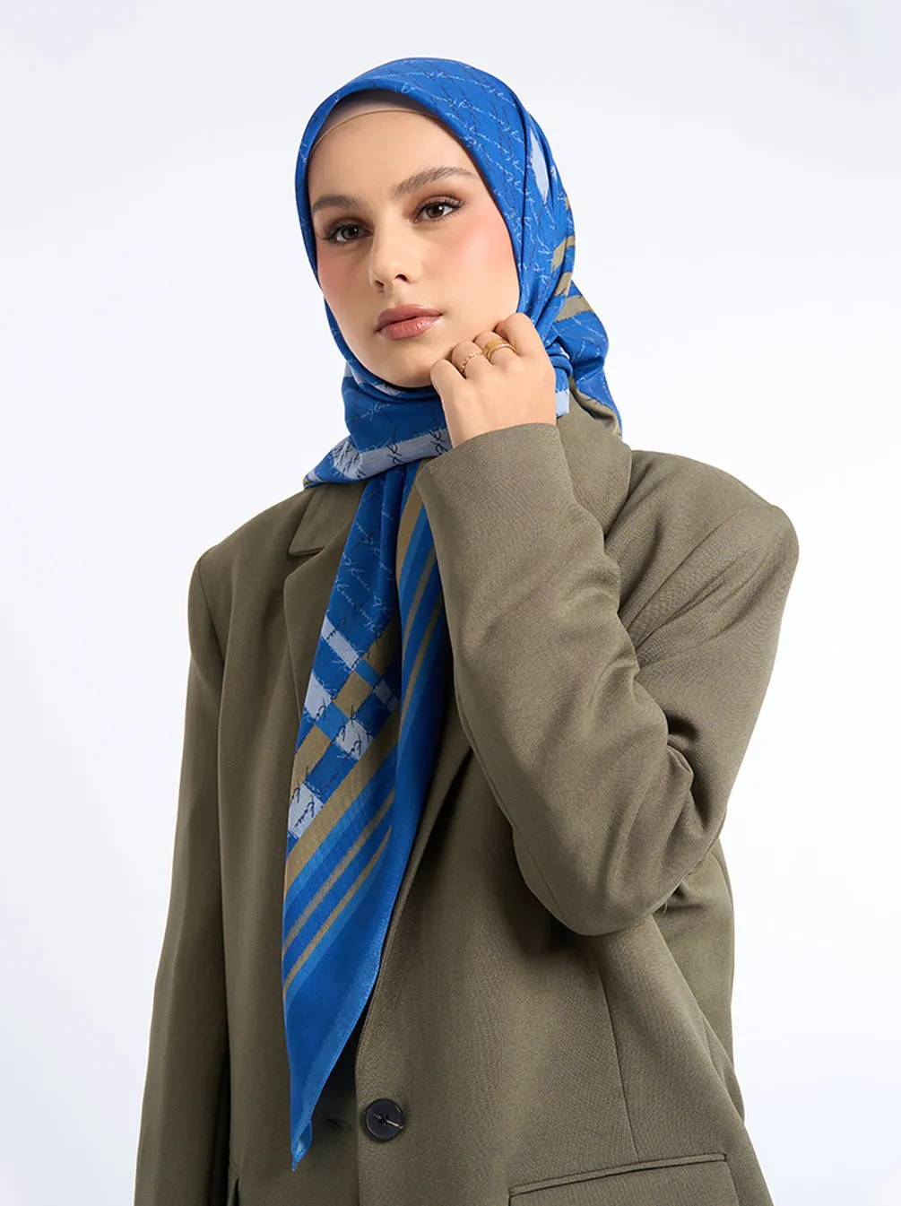 MONO RIDDLE SIGNATURE SCARF ELEMENTAL BLUE