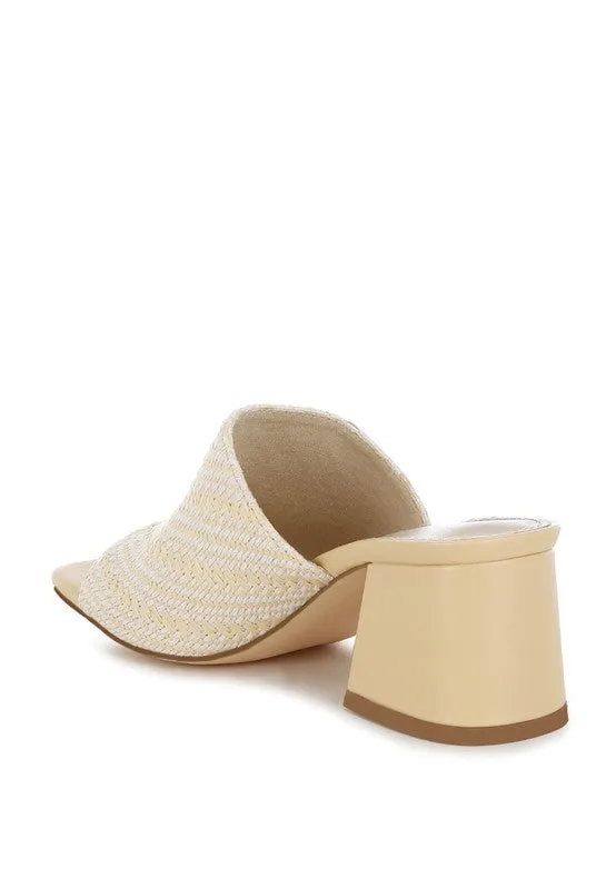 Morgana Woven Raffia Slip On