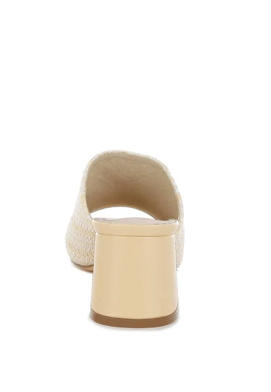 Morgana Woven Raffia Slip On