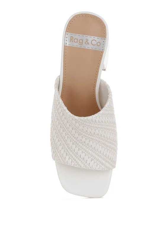 Morgana Woven Raffia Slip On