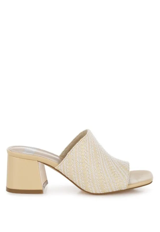 Morgana Woven Raffia Slip On