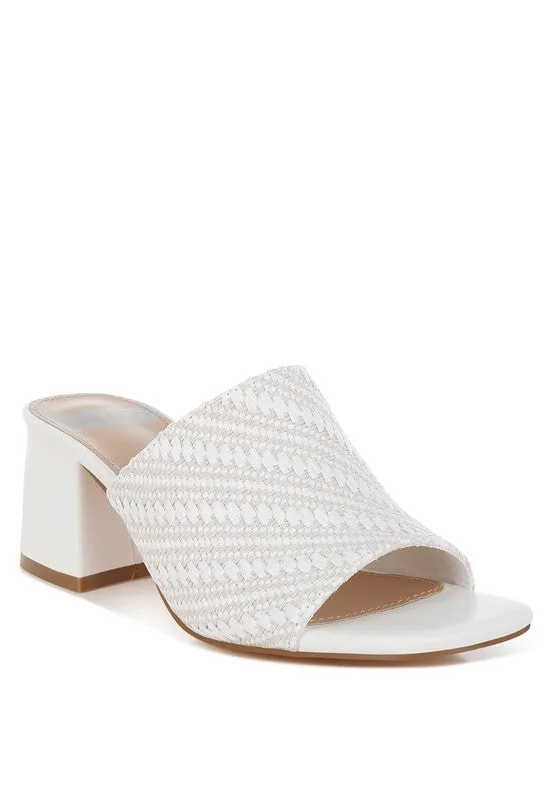 Morgana Woven Raffia Slip On