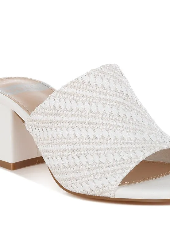 Morgana Woven Raffia Slip On