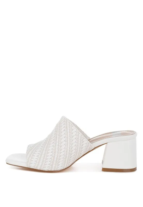 Morgana Woven Raffia Slip On
