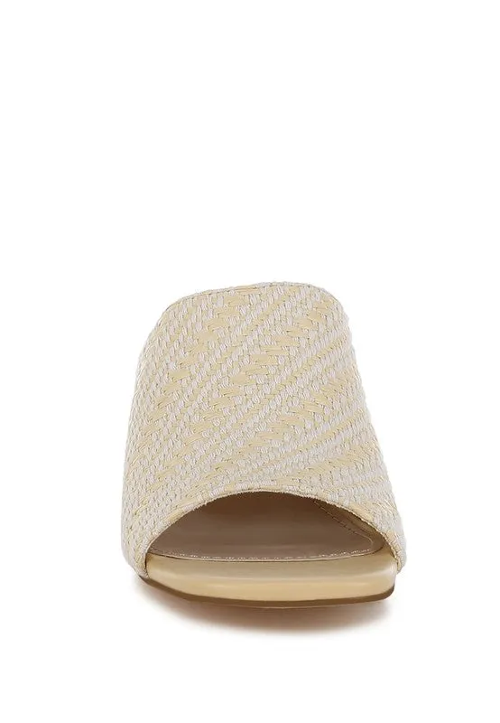 Morgana Woven Raffia Slip On
