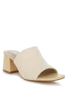 Morgana Woven Raffia Slip On