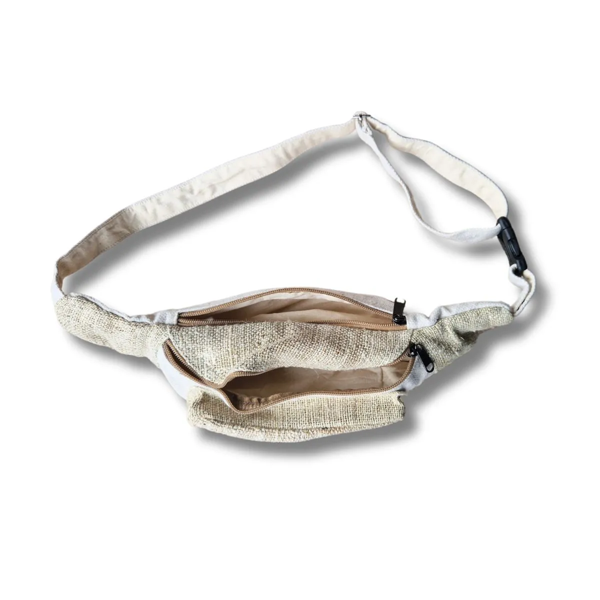 natural hemp bum bag