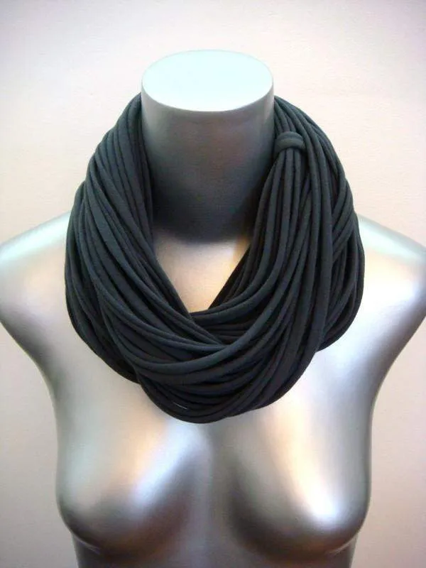 Necklush Cowl Scarf / Dark Grey / Unisex
