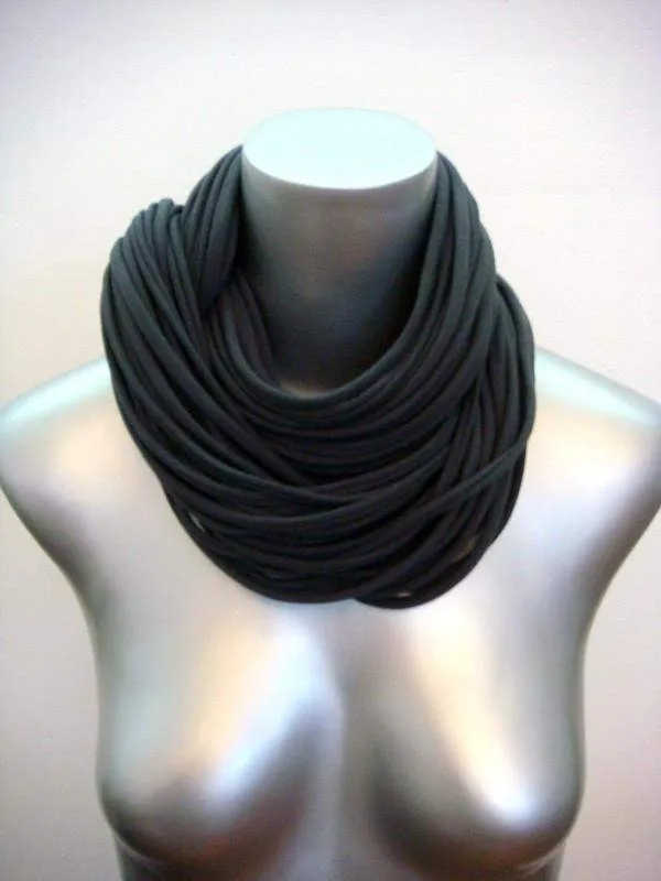 Necklush Cowl Scarf / Dark Grey / Unisex