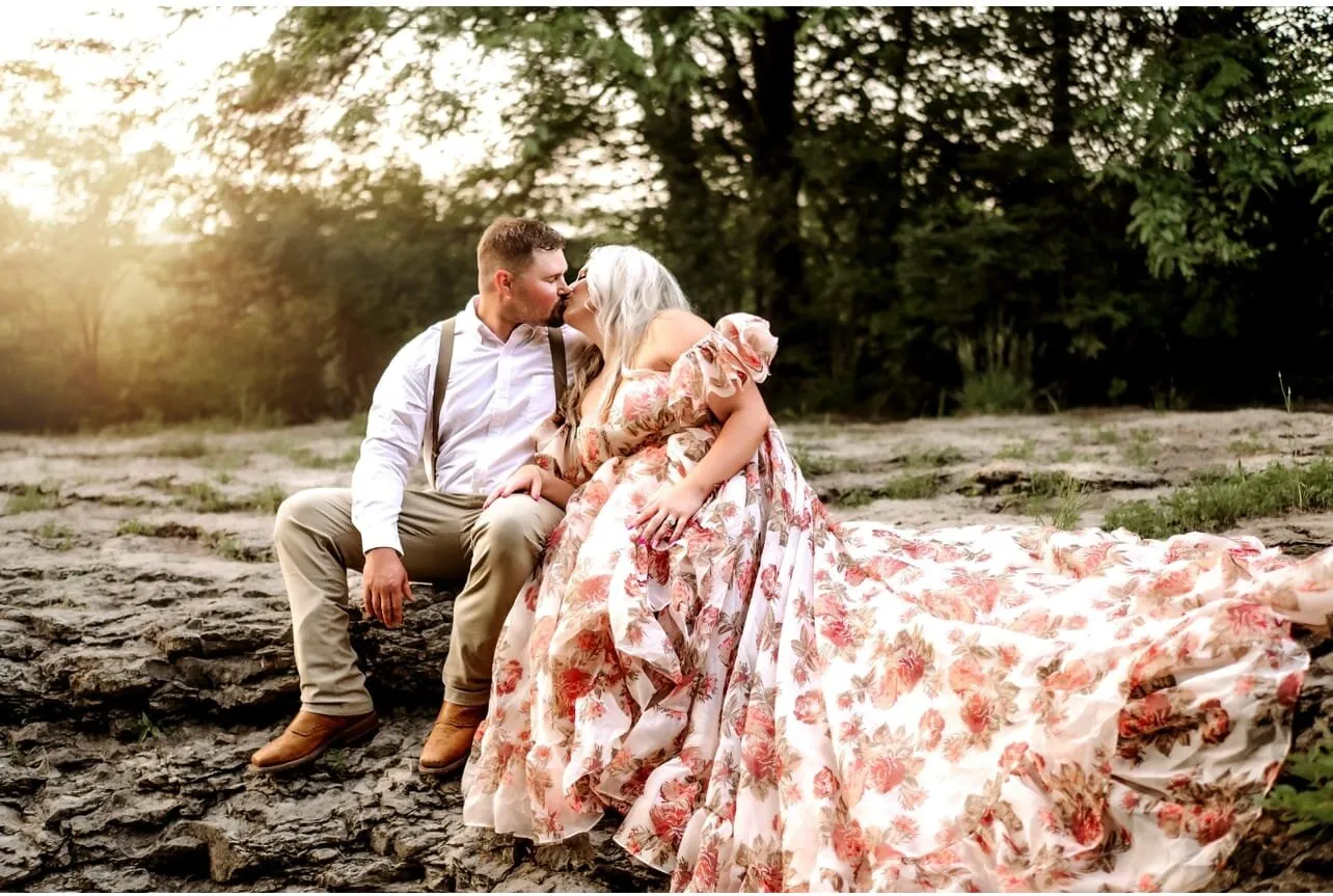 New Print Floral Silk Soft Organza Off Shoulder Wedding Party Dress Photo Shoot Dress Maxi Dress with Long Train YW230323
