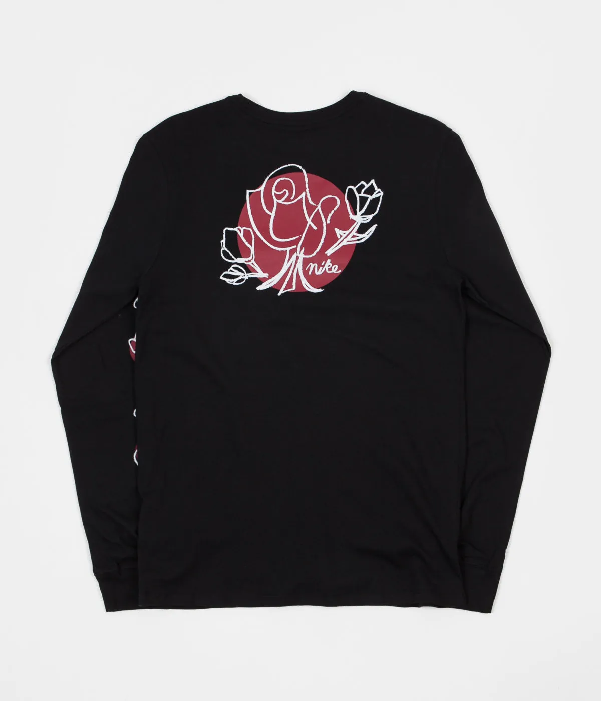 Nike SB Roses Long Sleeve T-Shirt - Black / White
