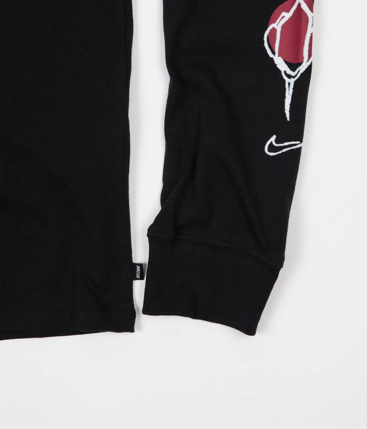 Nike SB Roses Long Sleeve T-Shirt - Black / White