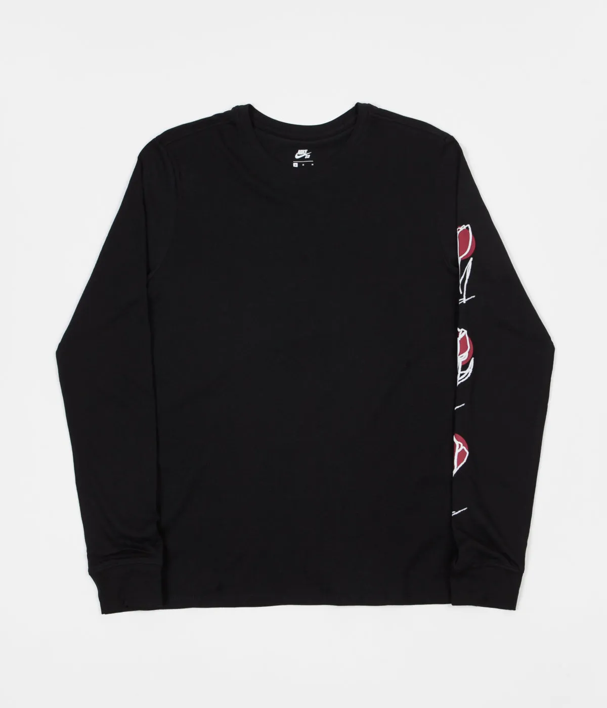 Nike SB Roses Long Sleeve T-Shirt - Black / White