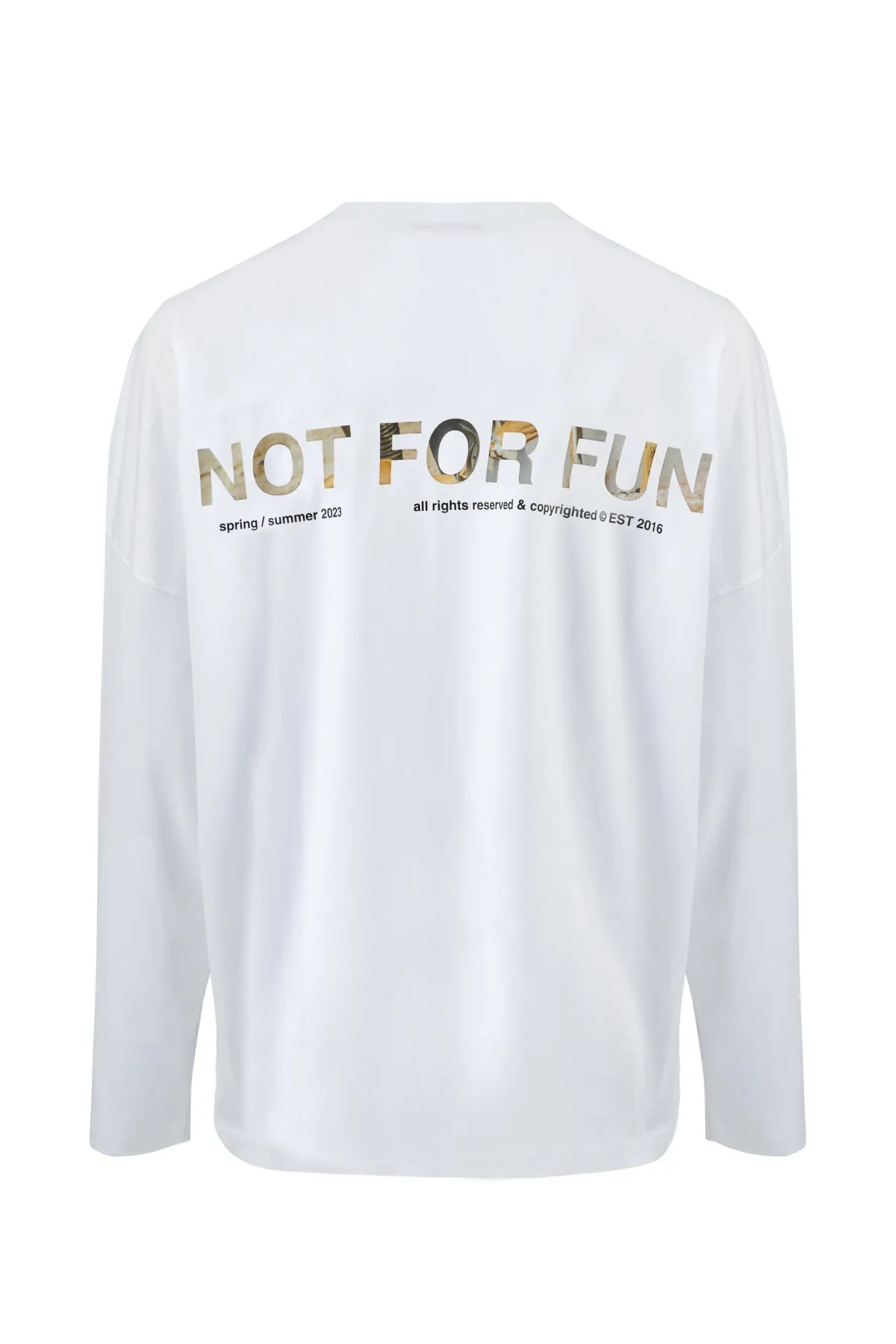 Not For Fun 007 / Long Sleeve Oversize T-shirt