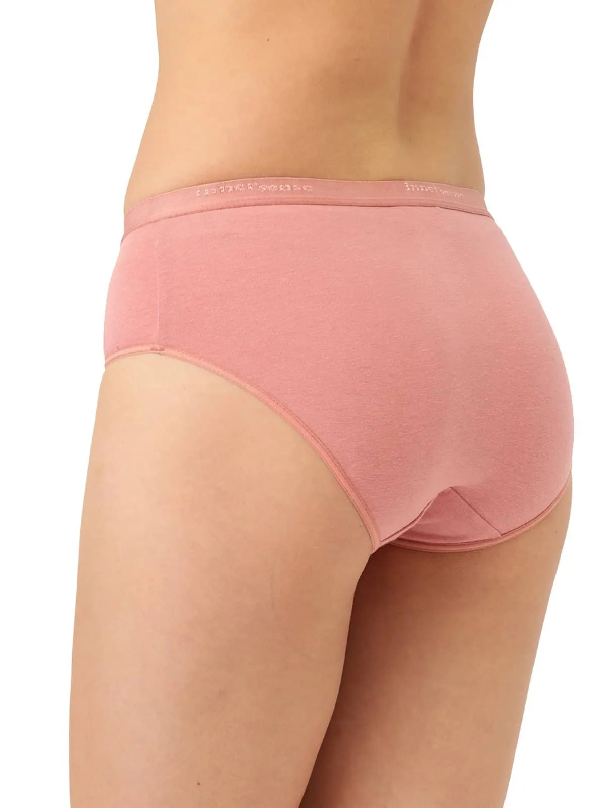 Organic Cotton Antimicrobial  High waist Hipster (Pack Of 2)-ISP002-Mauve_Mauve-