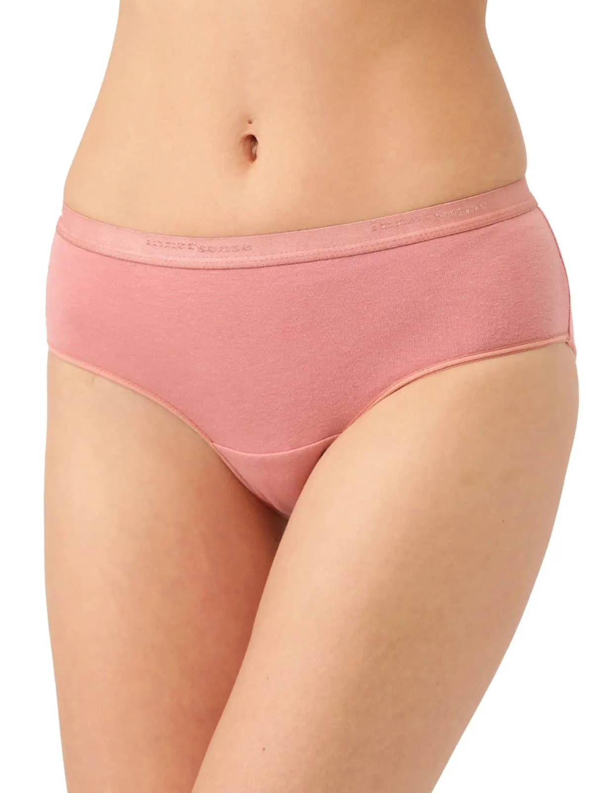 Organic Cotton Antimicrobial  High waist Hipster (Pack Of 2)-ISP002-Mauve_Mauve-