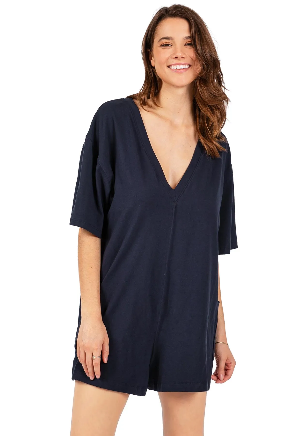 Oversize Tee Reversible Romper