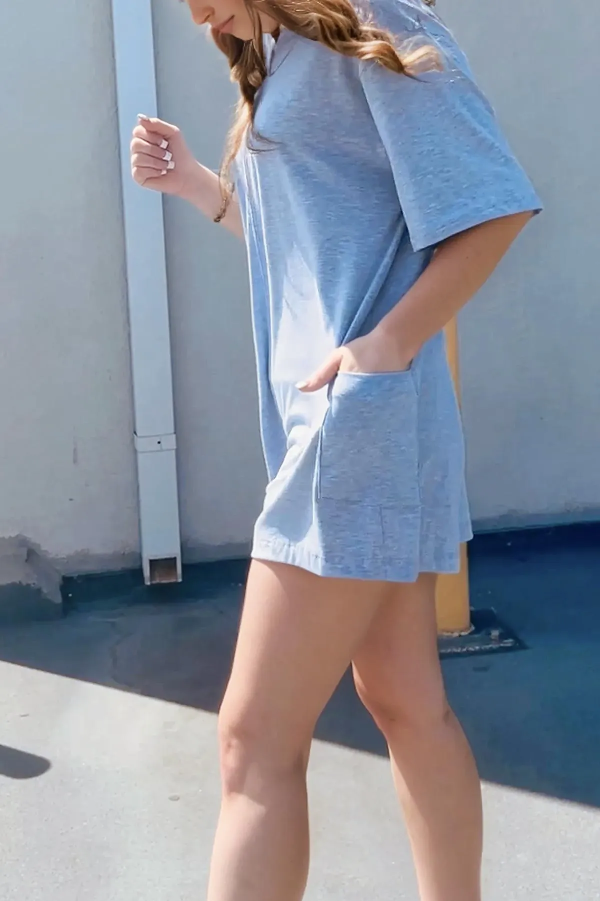 Oversize Tee Reversible Romper