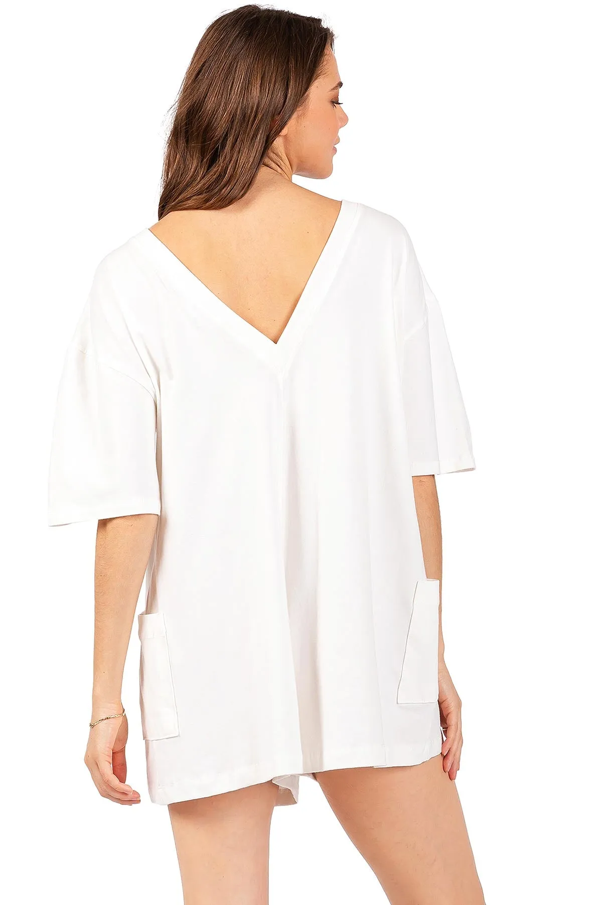 Oversize Tee Reversible Romper