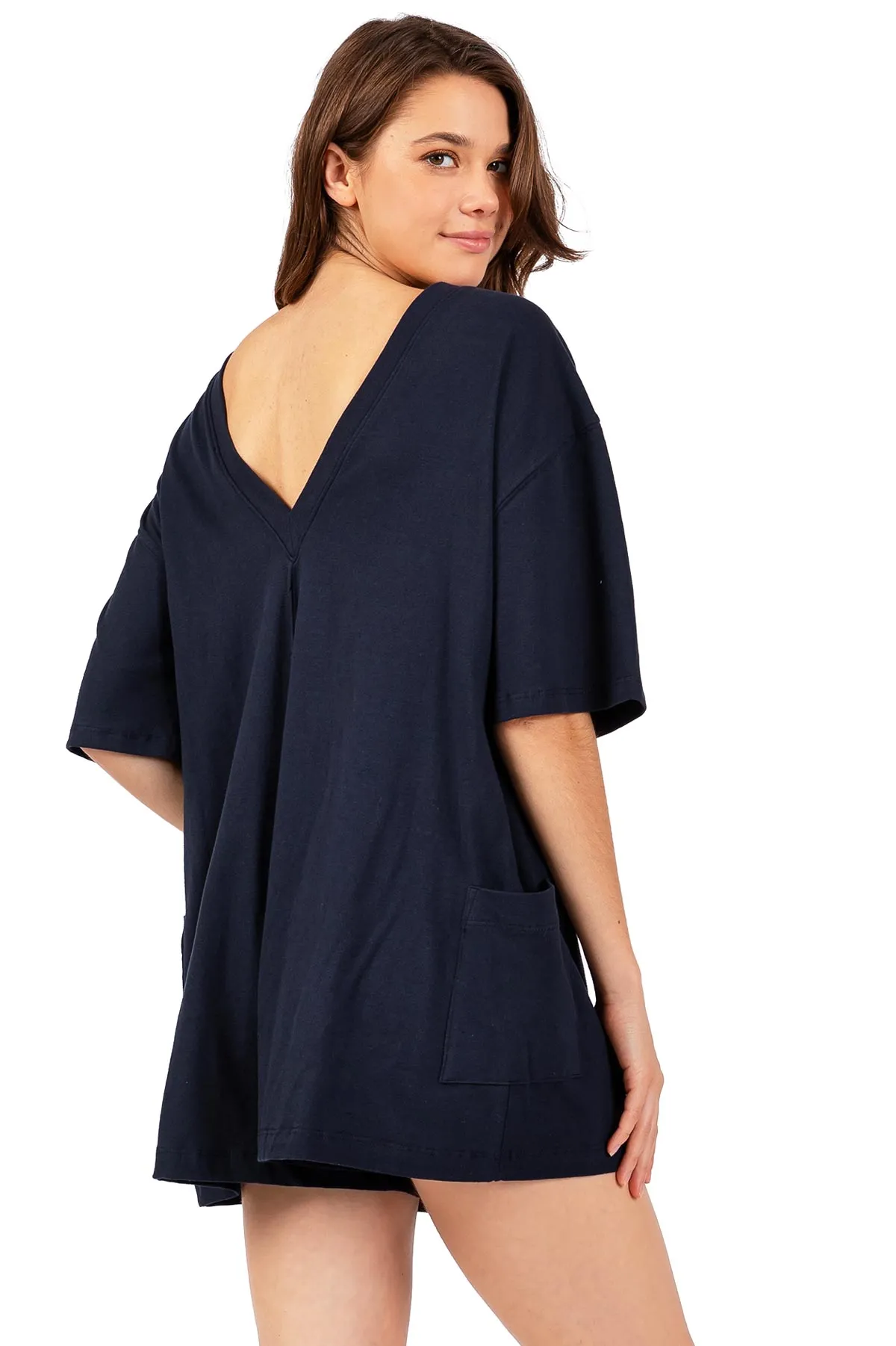 Oversize Tee Reversible Romper
