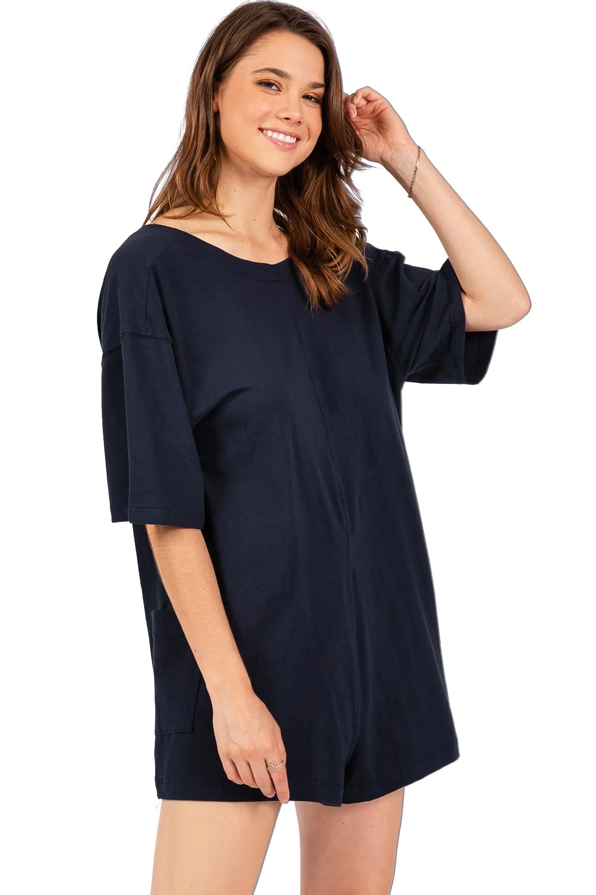 Oversize Tee Reversible Romper