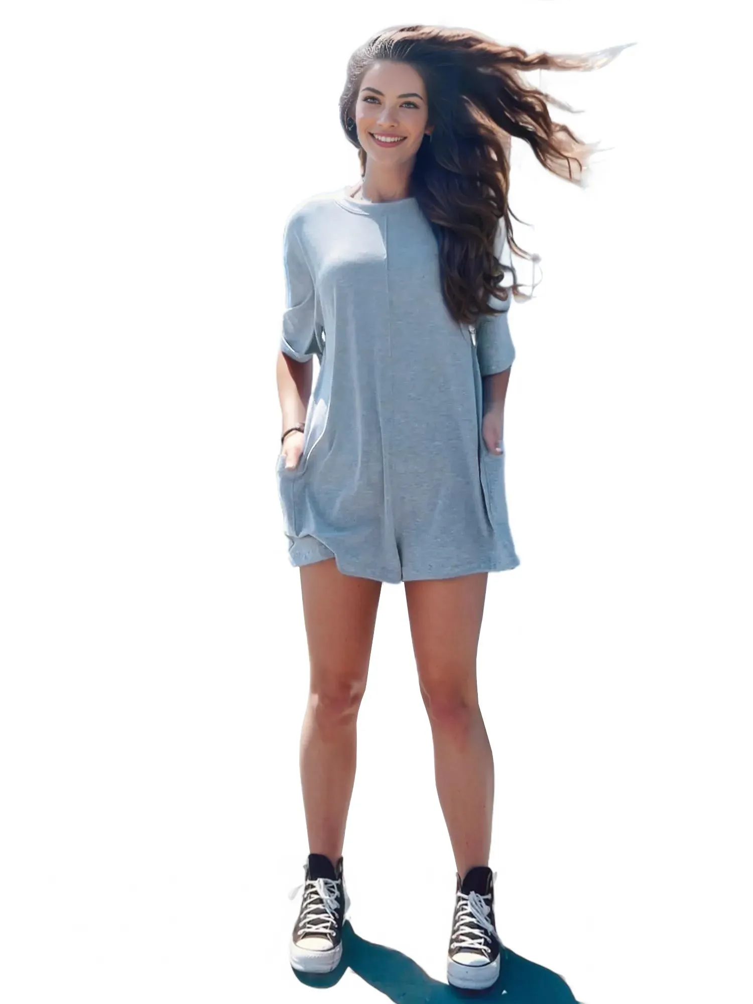Oversize Tee Reversible Romper
