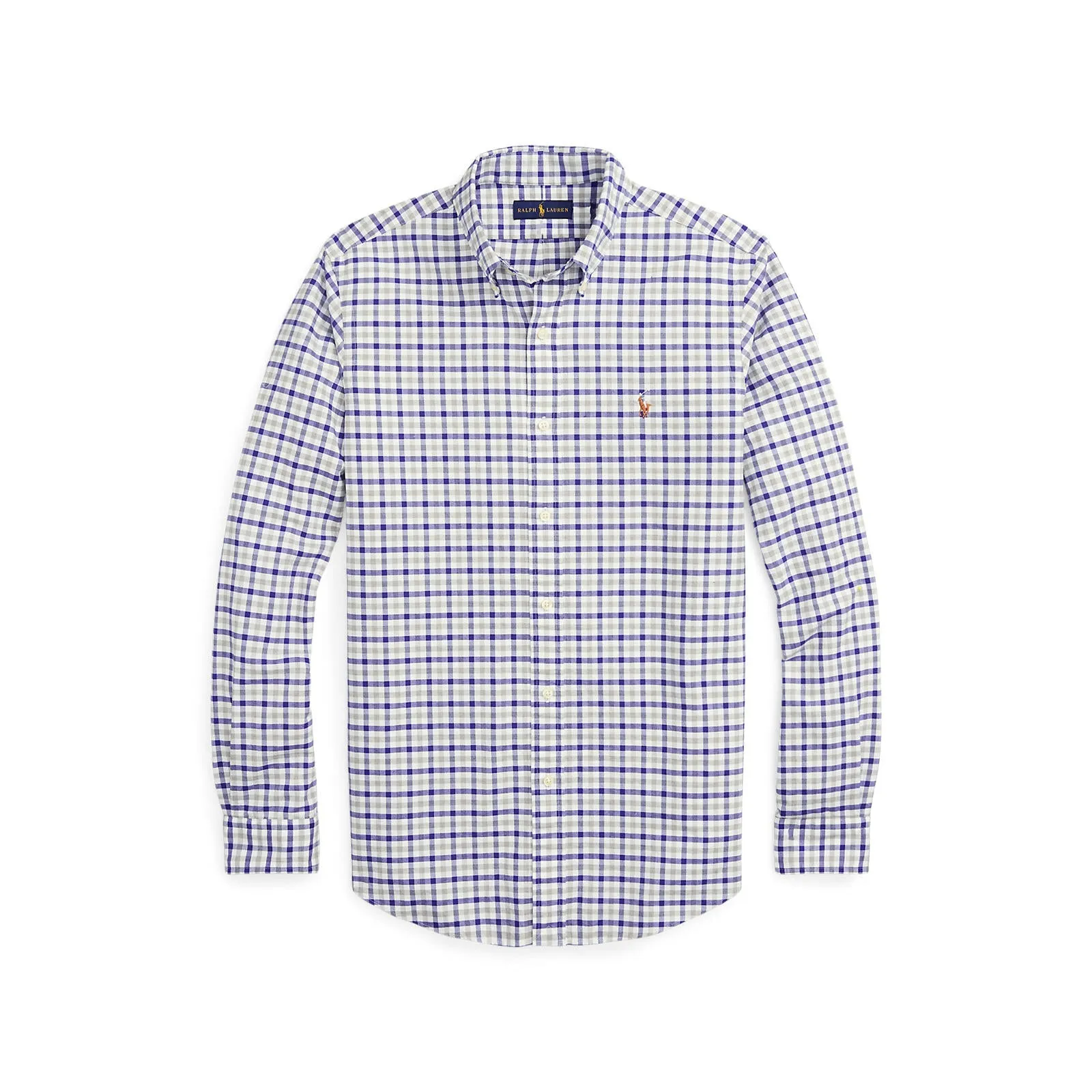 Oxford Shirt - Check - Blue, White & Grey