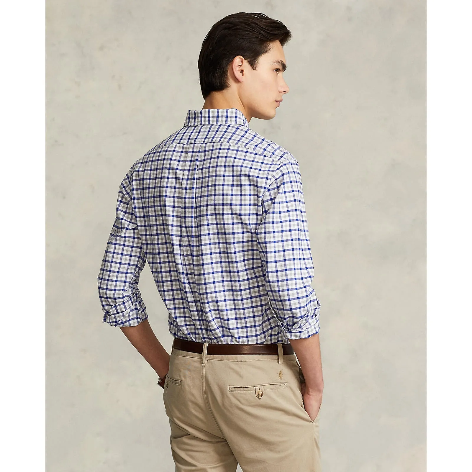 Oxford Shirt - Check - Blue, White & Grey