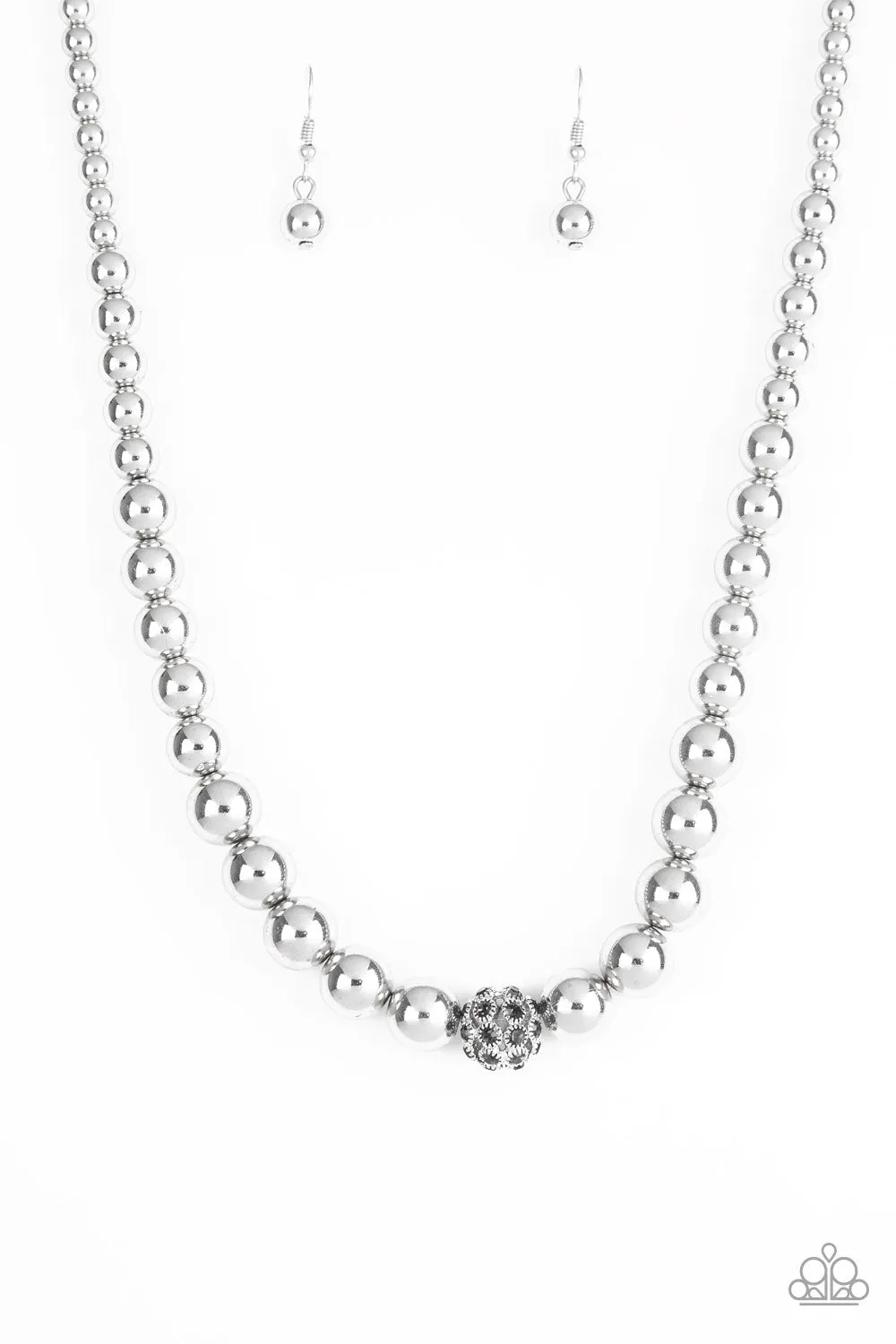 Paparazzi High-Stakes FAME Necklace Silver