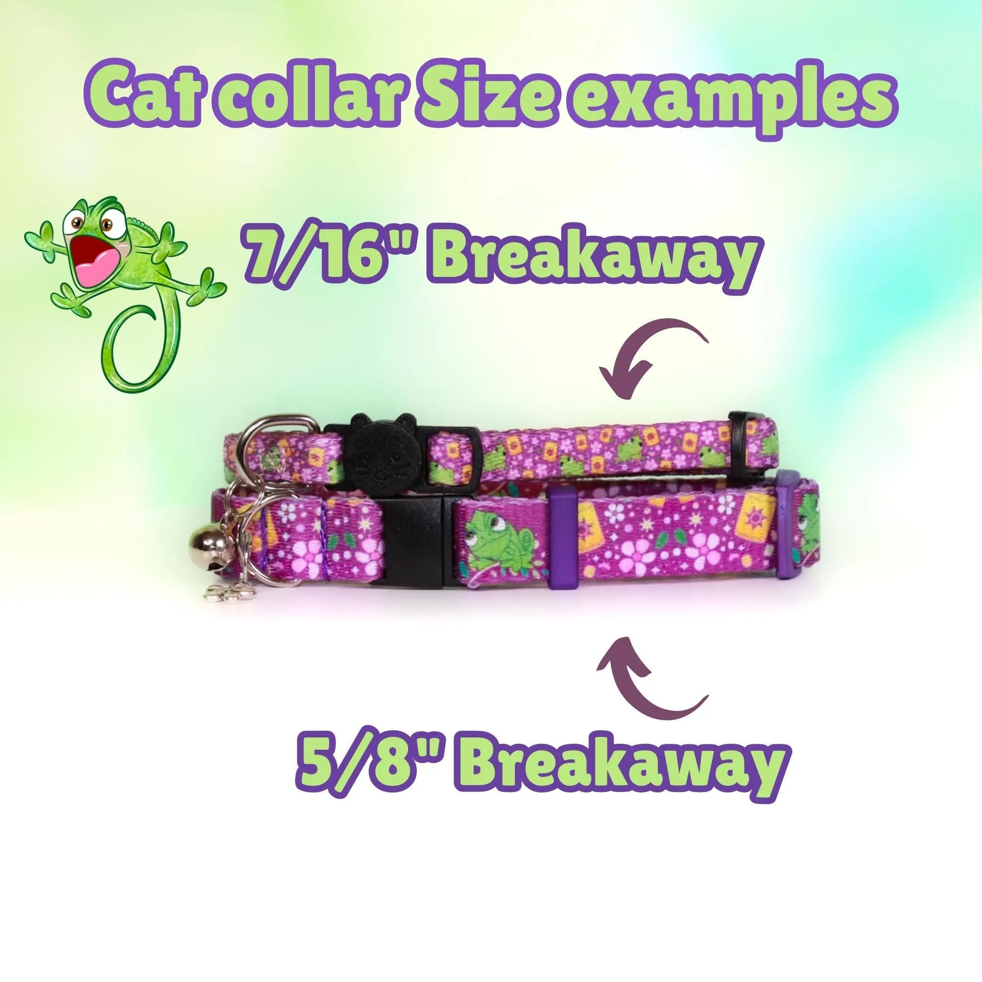 Pascal cat collar, Tangled Rapunzel cat collar, Punzie, Pascal tangled collar, Sidekick cat collar, Disney cat collar, Breakaway cat collar