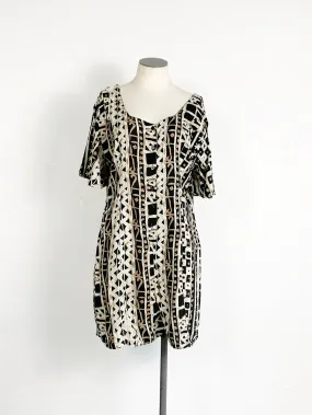 PBM Abstract Print Rayon Romper