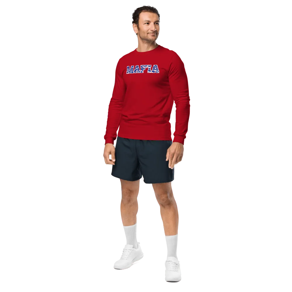 Performance Crew Neck Long Sleeve Shirt - Mafia - Red