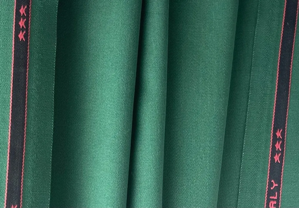 Persian Basil Stretch Wool Twill (Made in Italy)