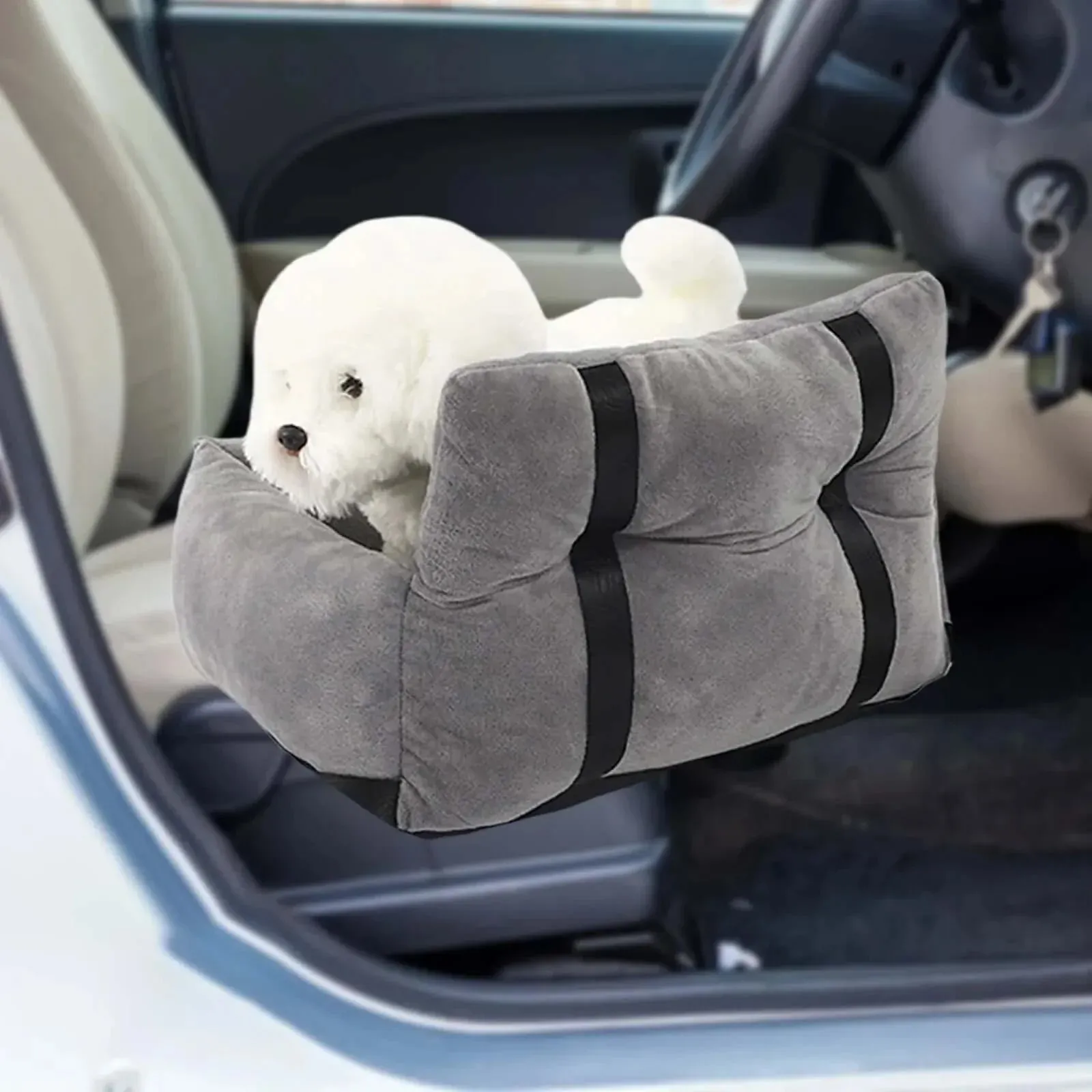 Pet Car Booster Seat Traveling Dog Cat Carrier