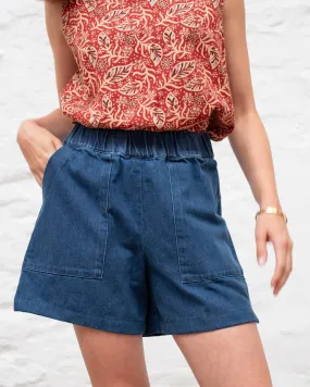 Petra Day Shorts in Denim
