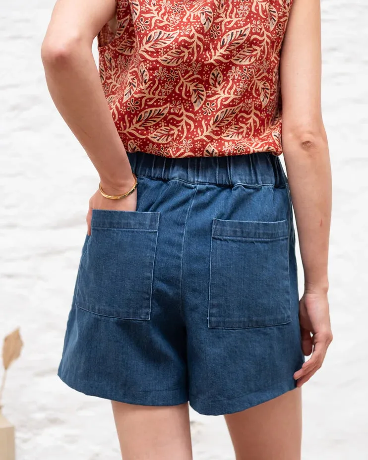 Petra Day Shorts in Denim