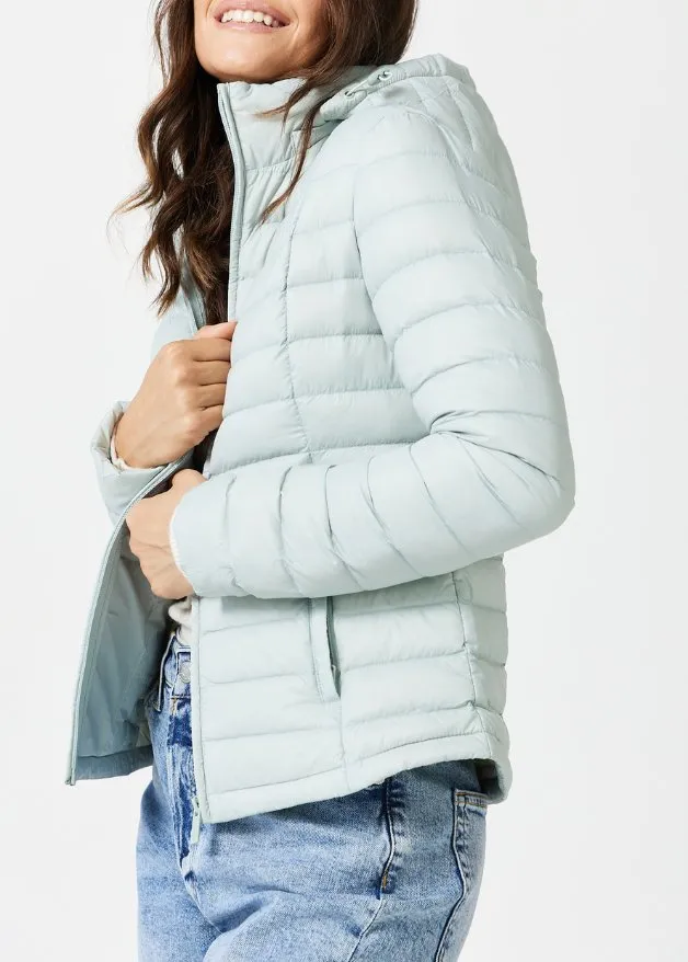 Pistachio Duck Down Puffer Jacket
